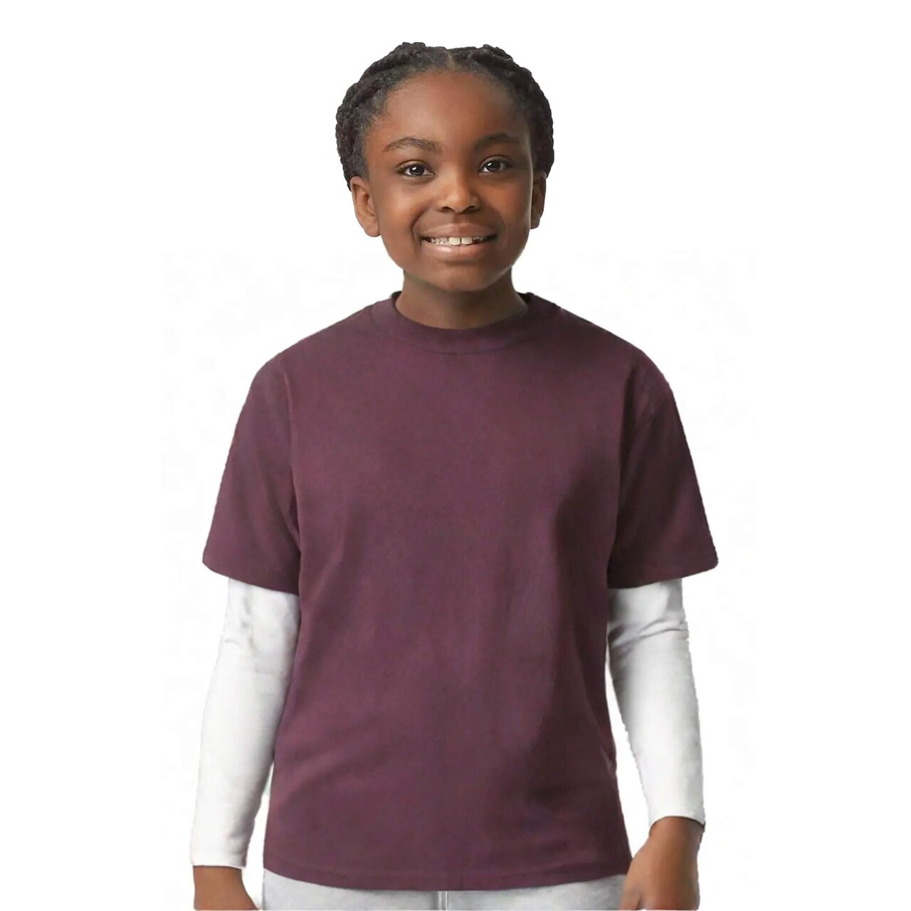 6 Pack Gildan Ultra Cotton Youth Short Sleeve Crewneck T-Shirt 100% Cotton Classic Fit Durable Tee for Safety & Everyday Wear